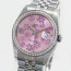 Rolex Datejust Ref 116244 Stainless Steel Pink Flowers